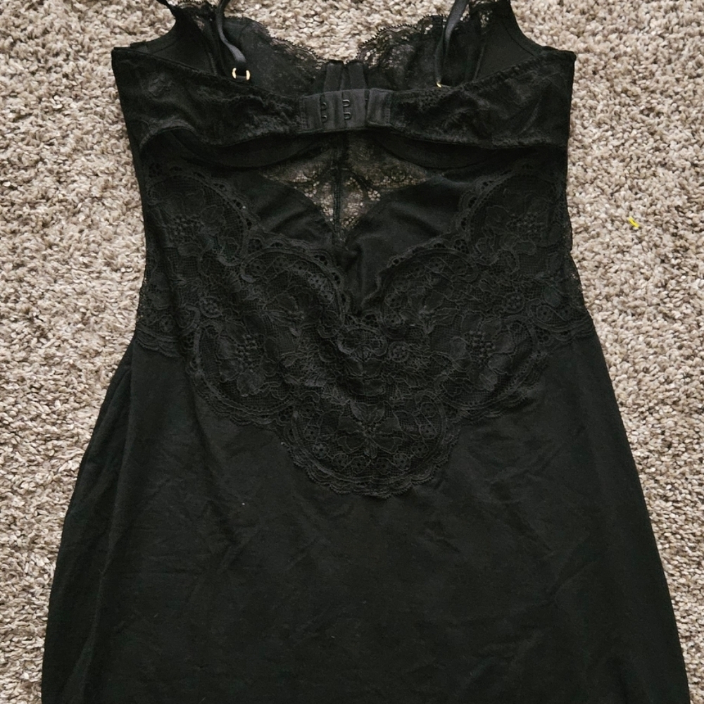 Victoria's Secret Black Lace Chemise